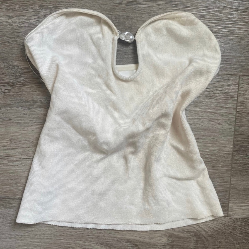 H&M Pearl detail tube top